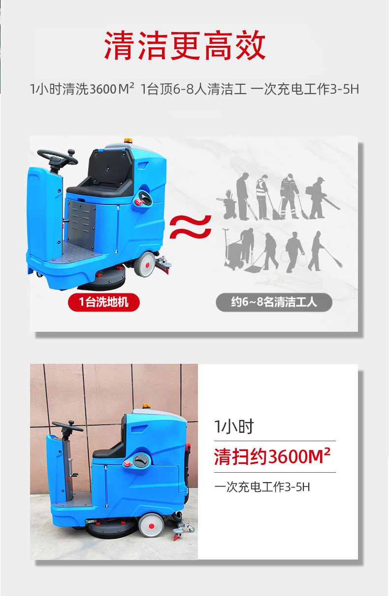 张家界驾驶式洗地机更适合用在高铁站